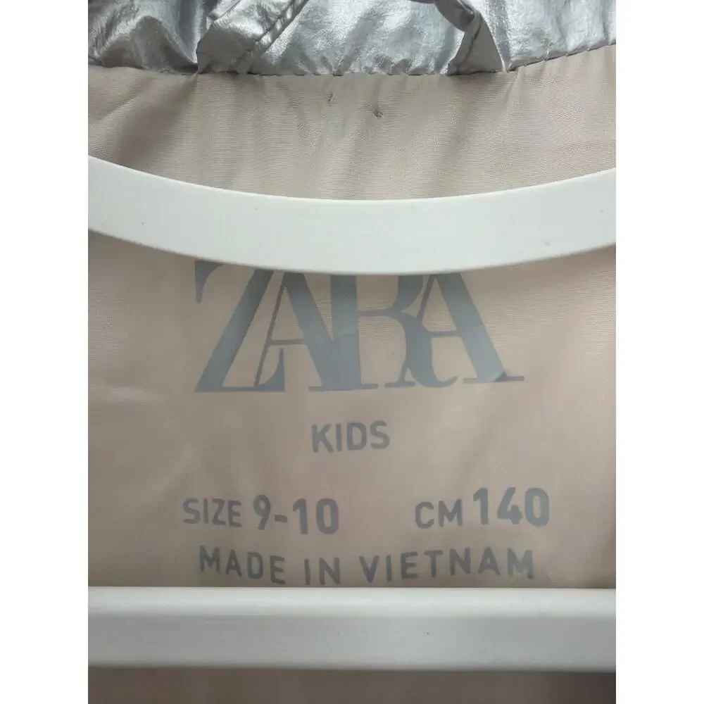 Zara silver vest girls size 14 new nwt